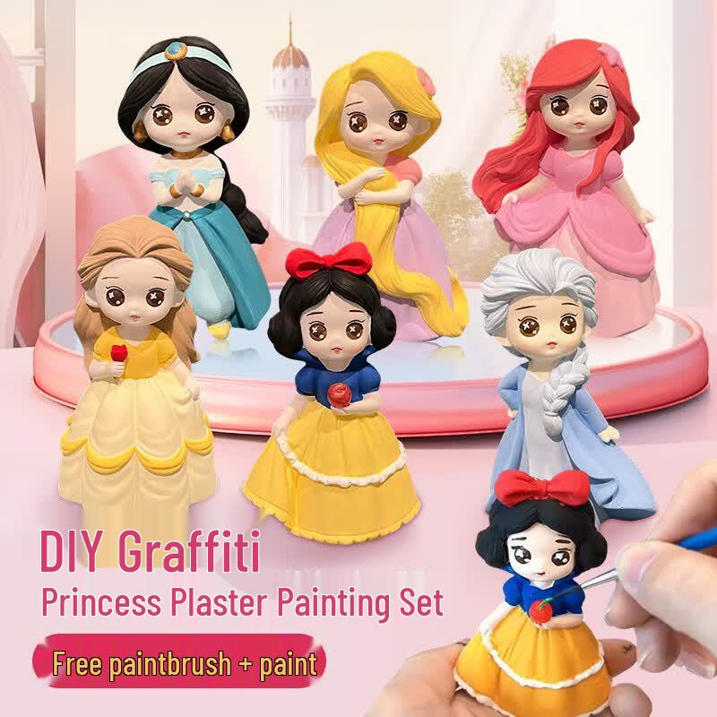 Miletang DIY Plaster Doll Painting Kit - Princess Series