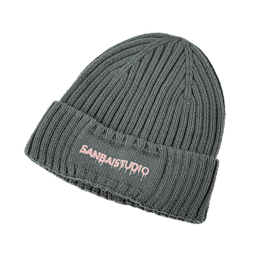 New American Autumn and Winter Knitted Wool Hat Warm and Versatile Face Showing Small Cold Hat Men and Women Fashion Bag Head Hat Trendy