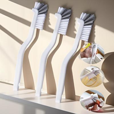 Szczotka do zlewu w stylu japońskim, szczotka do czyszczenia z długim uchwytem, konstrukcja łokciowa, otwór na ogon, wisząca na ścianie, akcesoria do czyszczenia szczelin
