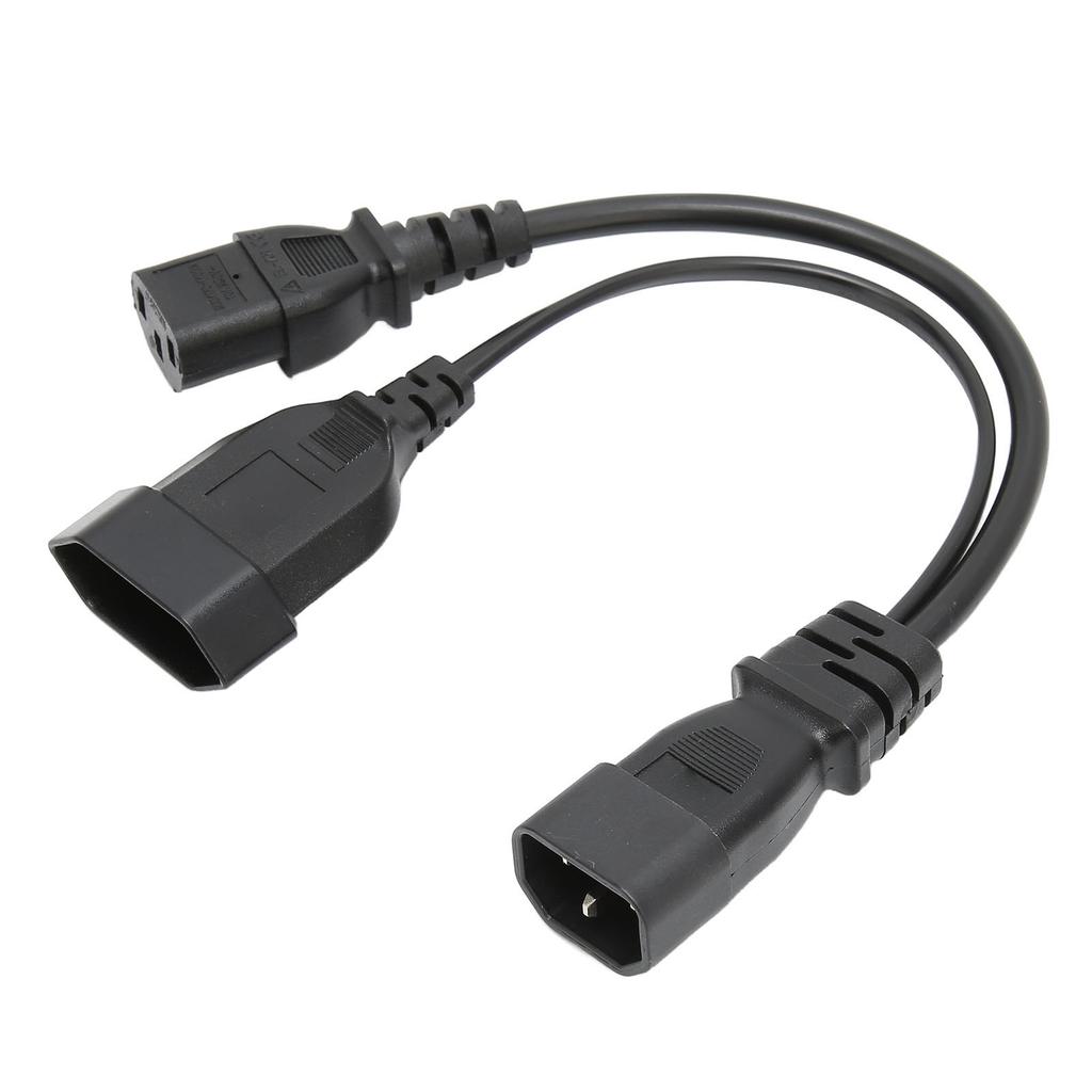 IEC320 C14 to IEC320 C13 and  Power Cord Professional Y Splitter Power Plug Cord 12.6in 10A