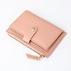 Women's Candy Color Ultra-Thin Zipper Card and Coin Holder