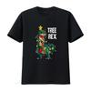 Tree Rex T Funny Christmas Dinosaur Womens Shirt Unique Design Festive Fun Vintage Washed Homme Fashion Breathable Casual