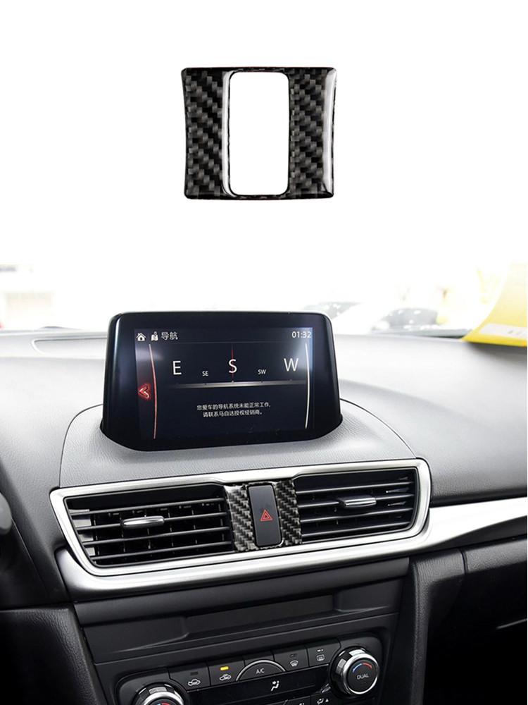 Car Interior Decoration Protection Carbon Fiber Sticker For Mazda 3 Axela 2017-2018 Styling Accessories