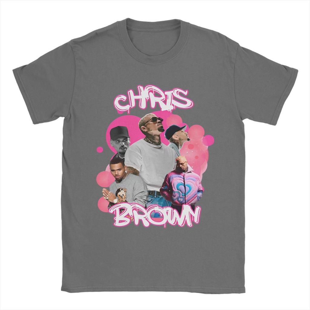 Rapper Chris Brown Breezy Bowl XX Tour Pánská trička Čistá bavlna Novinka Tričko O-výstřih Trička Krátký rukáv Oblečení Nadměrná velikost