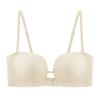 Summer liquid foundation front buckle tube top underwear women's small breasts gather, upper support, non-marking, non-slip, shoulder strap