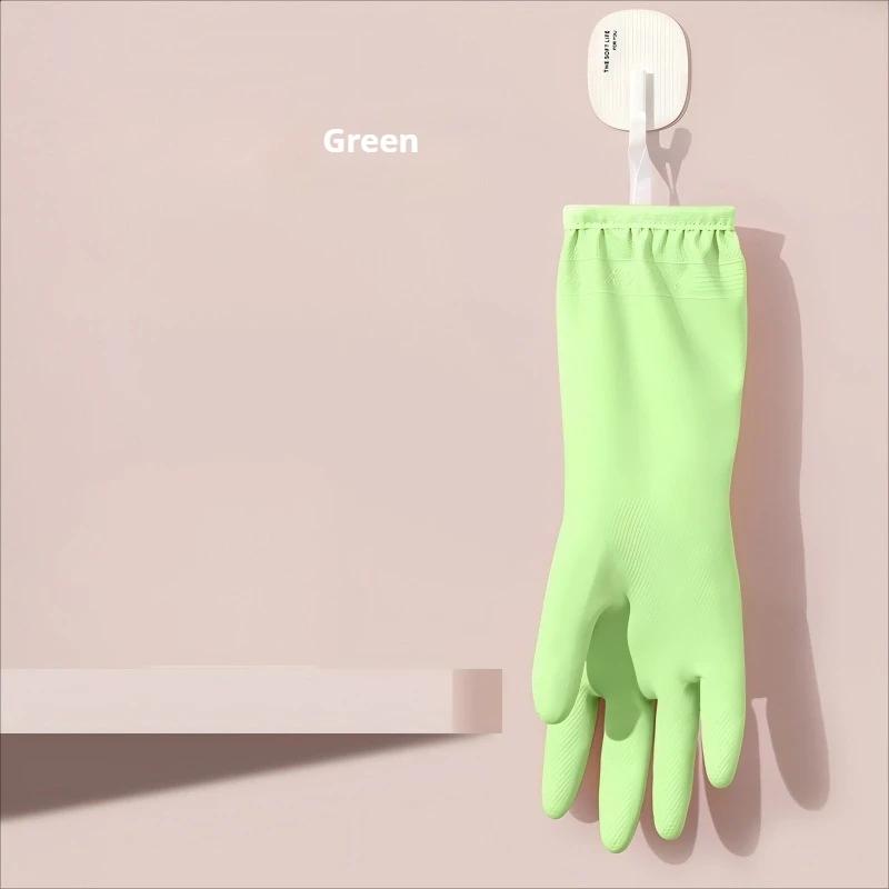 Thickened Waterproof Dishwashing Gloves Fleece Lined Heavy Duty for Kitchen Laundry Cleaning Warm Household Use