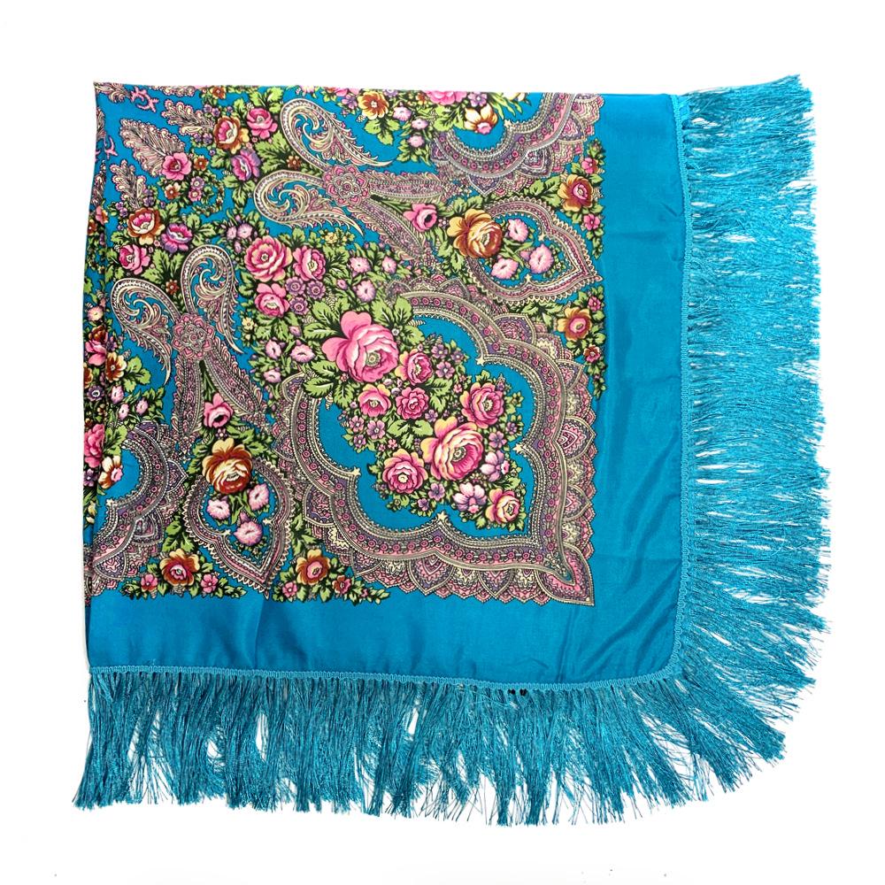Fashionable Ethnic Printed Shawl - Warm, Large Square Scarf for Autumn/Winter, Travel & Sun Protection