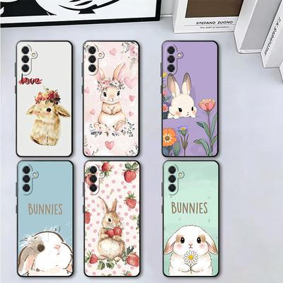 Cute Cartoon Bunny Rabbit Soft Phone Case for Samsung A17 A37 A57 A16 A26 A36 A56 A15 A25 A35 A55 A14 A24 A34 A54 A13 A23 A33 A5