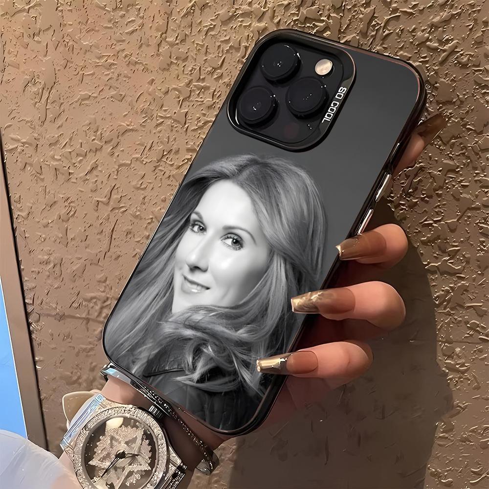 Celine Dion Singer Phone Case for Iphone 17 16 15 14 13 11 12 Pro Max Xr X Air Plus Black Silver Hard Shell Cover