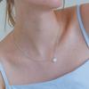 Pastel Blue Beaded Chain Necklace_PM25N021HS