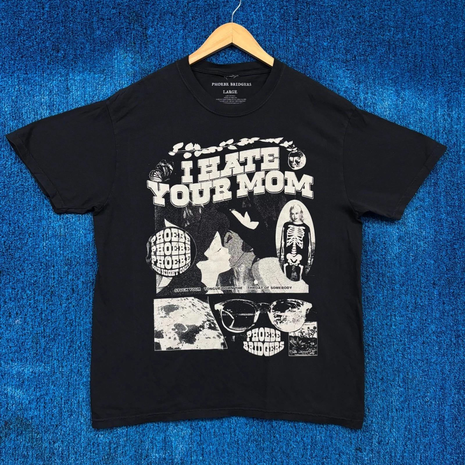 Phoebe Bridgers ICU Lyric I Hate Your Mom Punisher Emo Tee L 2XL