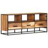 VidaXL Meuble TV 110x30x45 cm, Bois d'acacia massif