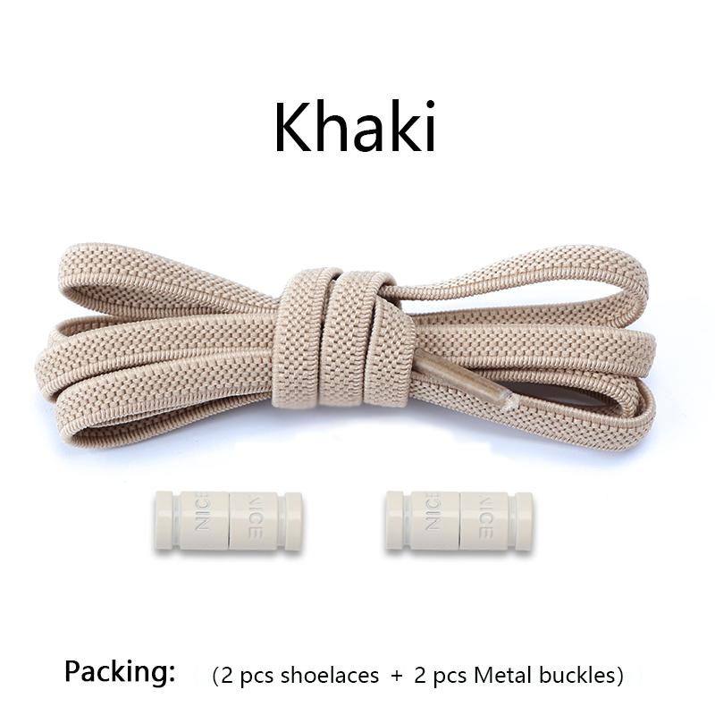 New Elastic Laces Sneakers Capsule Lock Boots Shoelaces Without ties Kids Adult No Tie Shoe laces Flat Rubber Shoelace for Shoes