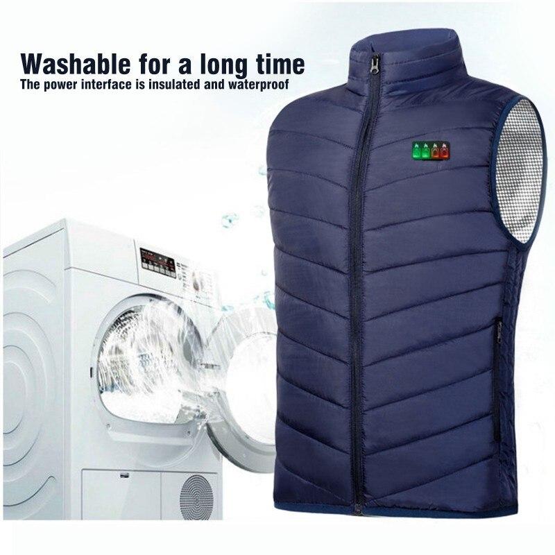 KEMIMOTO Gilet Riscaldato Uomo, Elettrico Gilet Riscaldato con USB