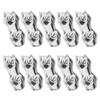 10Pcs Steel Wire Rope Chuck Lock 304 Stainless M3 Double Clip Clamp for Industrial Mechanism