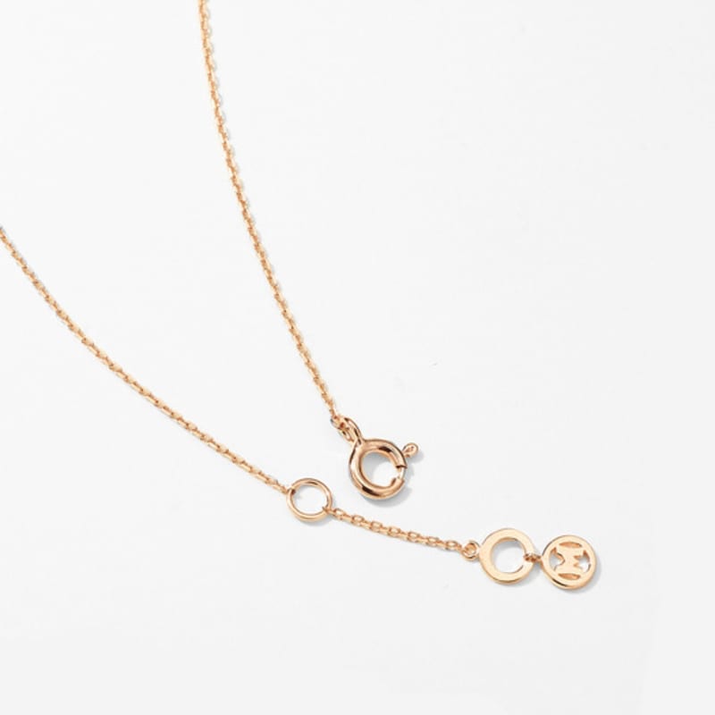 METROCITY JEWELRY Cuore Sterling Silber Rose Halskette A231SN1004RPQ