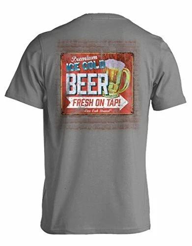 

Live Oak Brand Mens Premium Ice Cold Beer On Tap Short Sleeve XL