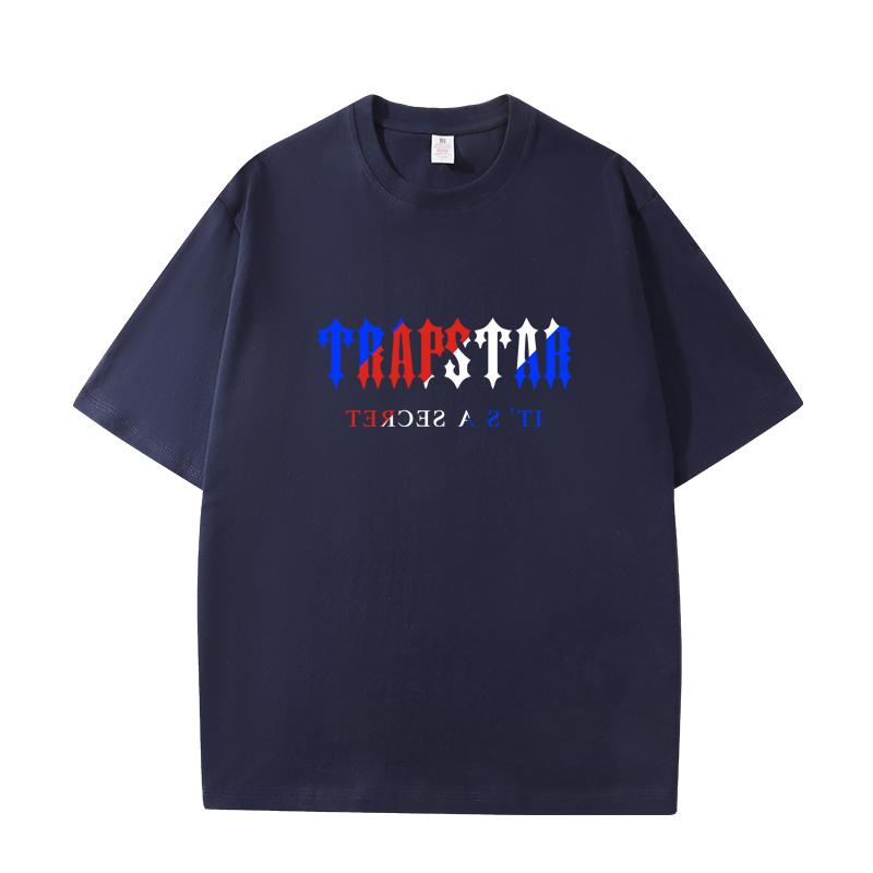 

D06 Trapstar London 2026 Літня Нова Високоякісна Бавовняна Круглий Виріз Вільна Великий Розмір Жіноча Футболка M