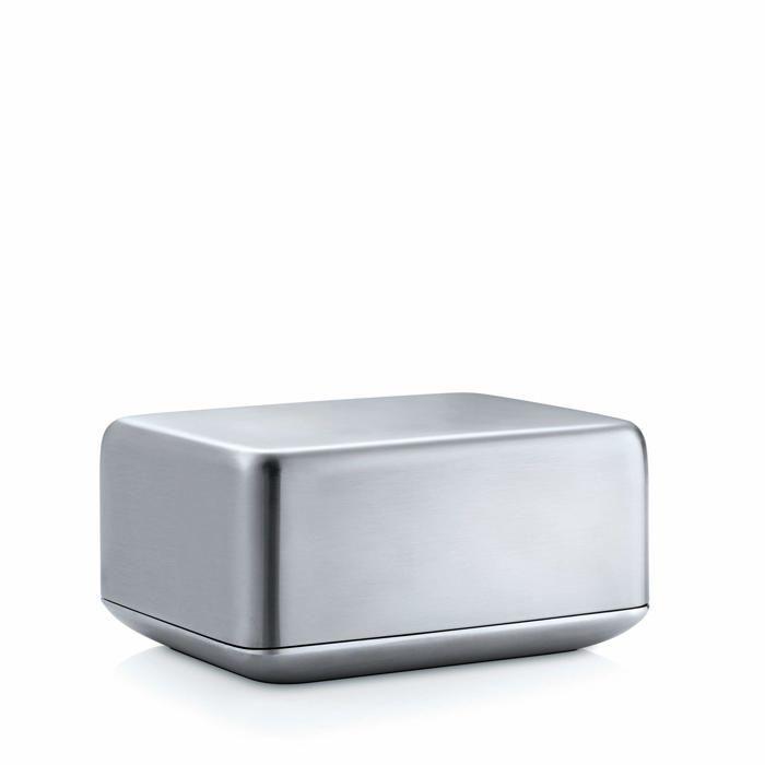 Butter Dish - Blomus - 63638 - Stainless Steel - Grey - Medium Size 12 X 9.7 X 5.8 Cm