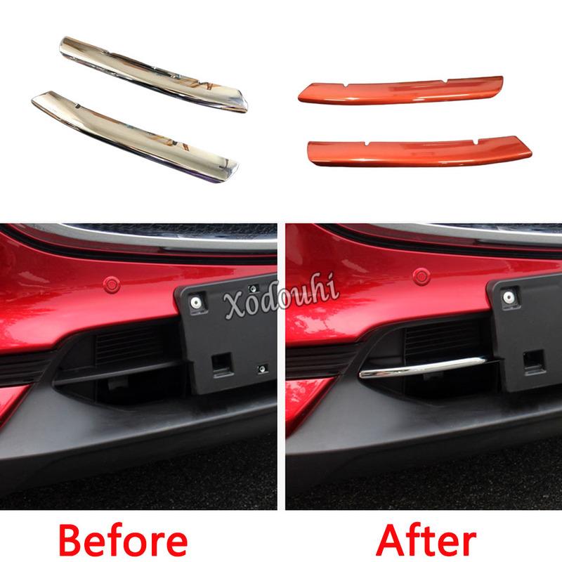 For Mazda CX-8 CX8 2016 2017 2018    Sticker Styling Ornament Front Body Engine Machine Grille Grill Hood Lid Trim