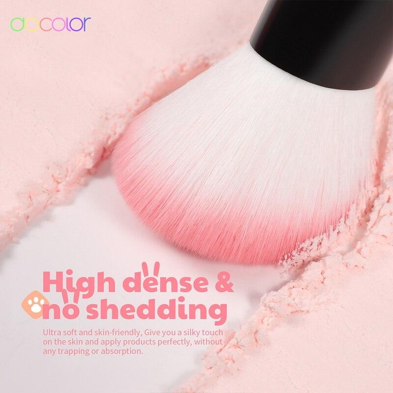 Docolor Make-up-Pinsel, niedliches Cartoon-Gesicht, Kabuki-Make-up-Pinsel, synthetische Haare, Foundation, Puder, Rouge, Kontur für Make-up-Pinsel