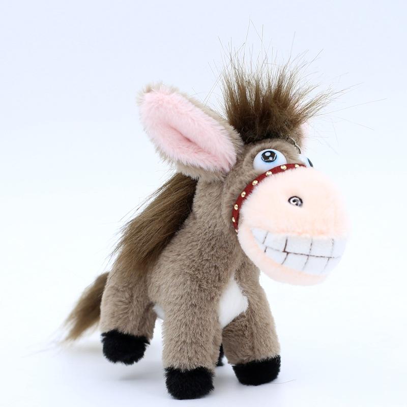 Little Donkey Plush Toy Pendant Cute Pony Doll Four-inch Machine Doll Doll Hanging Decoration Keychain