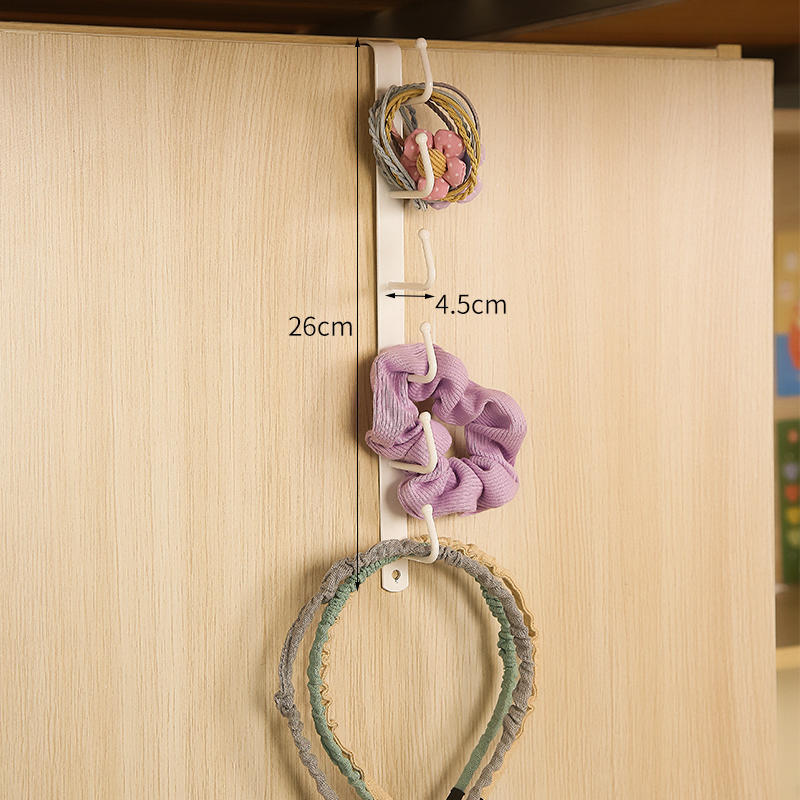 

Новый длинный ряд крючков за дверью, вешалка для сумок, вешалка для хранения в общежитии, настенная полка для хранения, органайзер для шляп белый