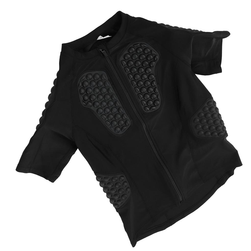 Adult Padded Goalkeeper Shirt with EVA Pads Protective Short Sleeve Goalie Jersey for Soccer