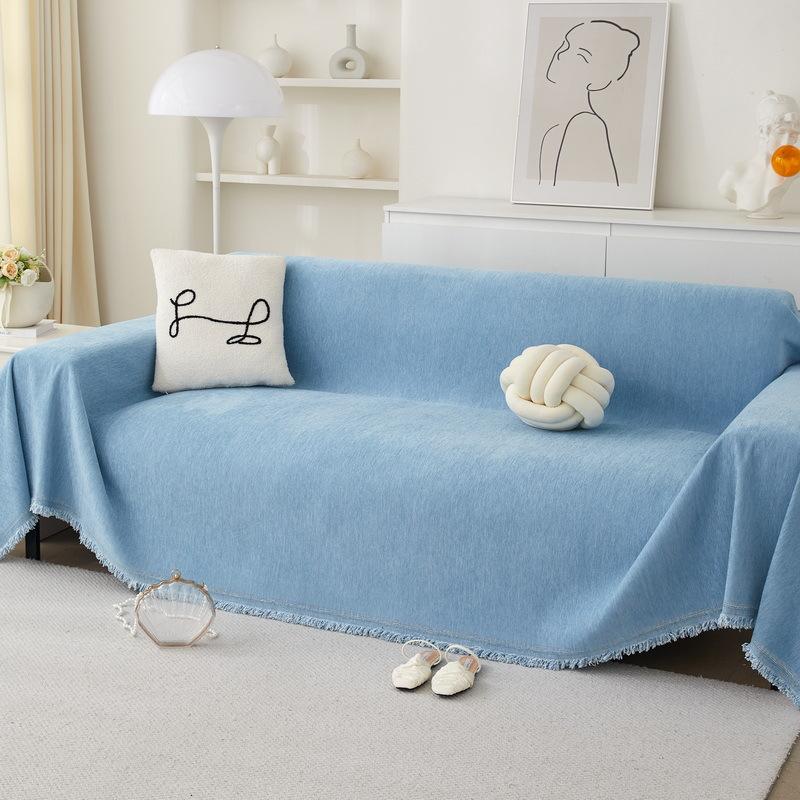 Sofa Cover Cloth Four Seasons Universal Waterproof to Prevent Leakage of Urine Non-Stick Wool Full Cover Sofa Cover Advanced Cream Series