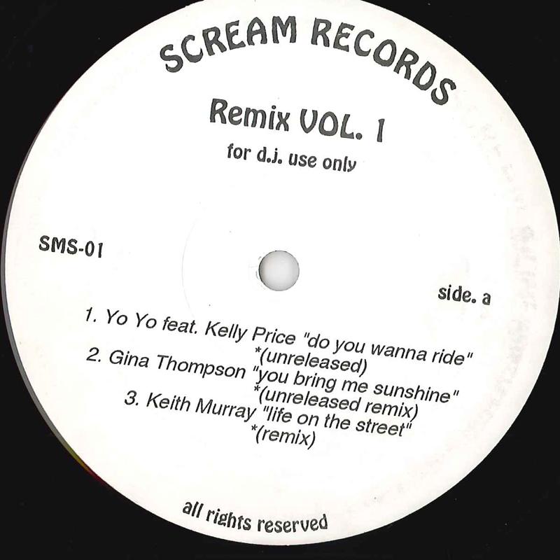 

12-дюймовая пластинка VARIOUS - Remix Vol. 1 SMS01 SCREAM Неизвестный рэп и хип-хоп/R&B Б/у