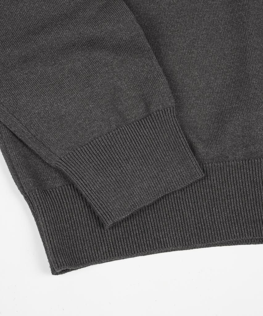 BIRBANTE Soft Washable Collared Knit - Charcoal