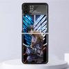 A-Attack On T-Titan Levi Shockproof Case For Samsung Galaxy Z Flip 7 6 5 4 3 5G Phone Cover Z Flip3 Flip4 Flip5 Flip6 Flip7 Shel