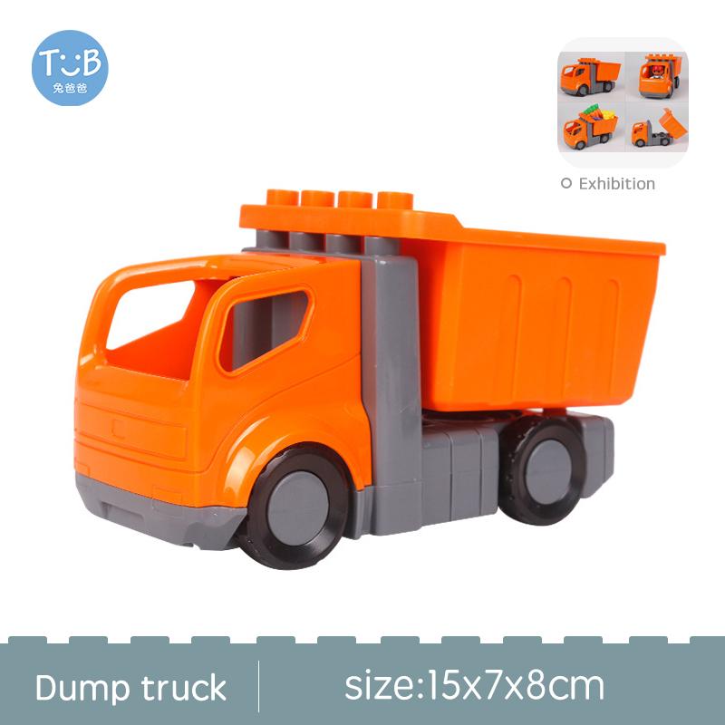 Big Size Building Blocks Sports Car Bus Jeep Truck Accessories Bricks Compatible with Duplos Children DIY Parts Kids Toys Gift