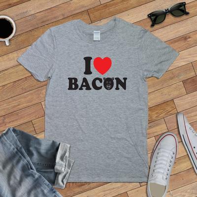I LOVE BACON T-SHIRT (hangover Pig Pigs Ham Pork Sandwich Sausage Ny Foodie) Unisex T-Shirt