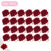 2025 New Valentine's Day Napkin Rings Rose Metal Napkin Rings Faux Flower Napkin Rings Wedding Banquet Birthday Decoration
