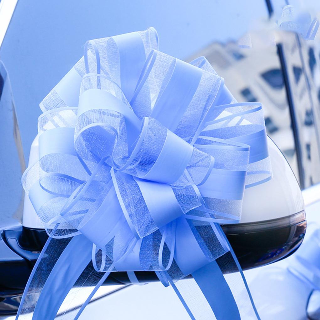 Large Bowknot Decoration Yarn Ribbons Festival Holiday Engagement Presents Box Wedding Car Flower Bouquet Packing Ornament