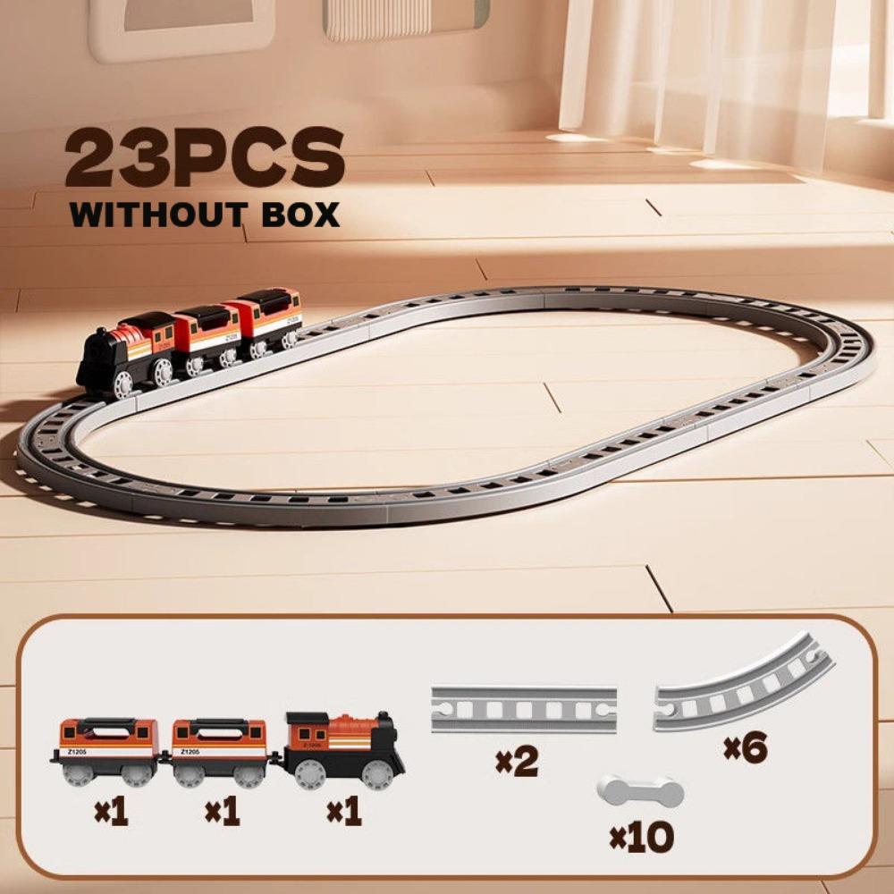 

с Коробкой Набор Игрушек Поезд Пластиковые Детские Электрические Игрушки Вагончик на Рельсах 23pcs