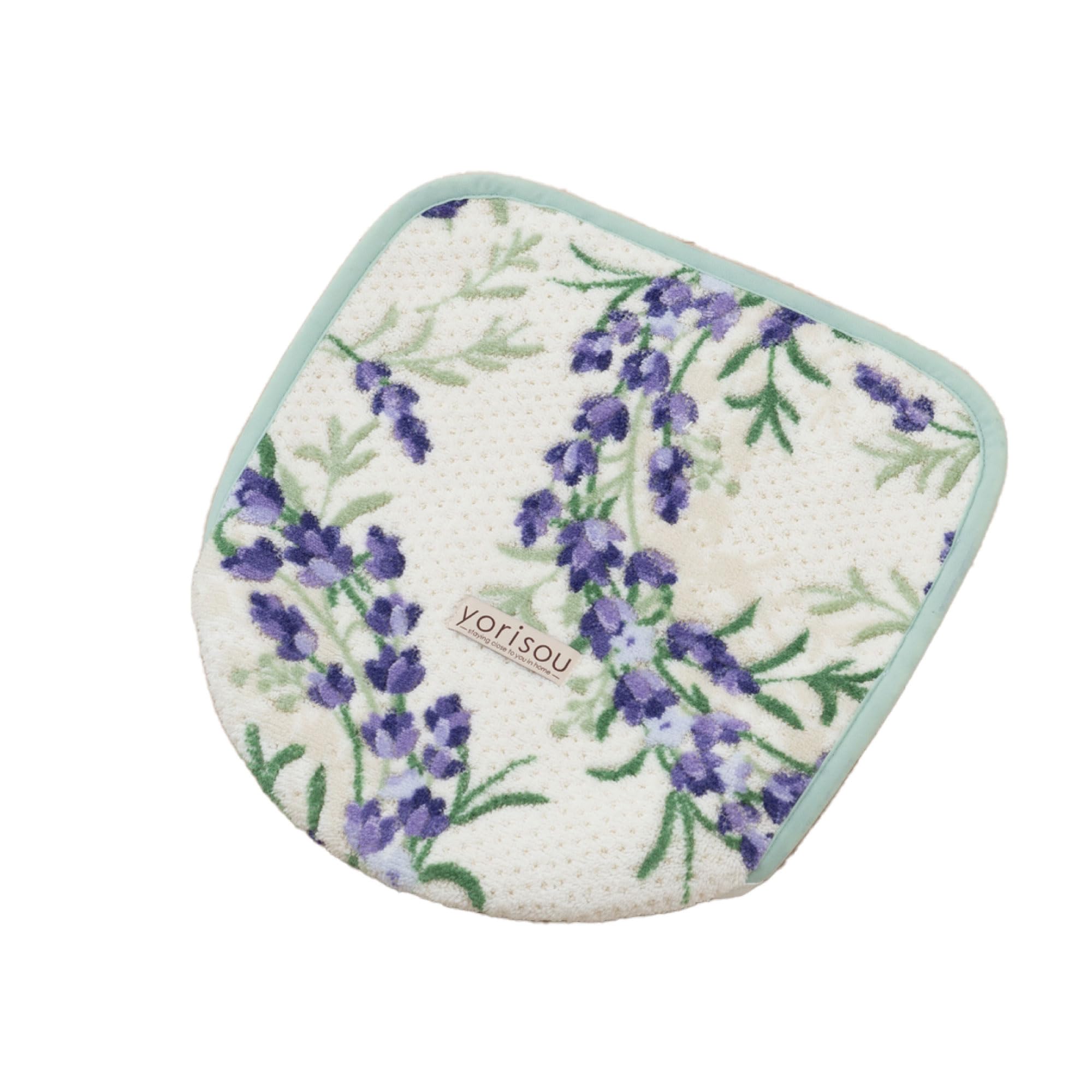 

Senko Лавандовый Чехол на крышку унитаза с клейкой основой Подходит для обычных и чистящих Зеленый цветочный Антибактериальный и устраняющий запахи Сделано в Продукт 32689 Лист безопасности, фиолетовый