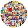 10/30/50pcs World Famous City Landscape Stickers Architecture Travel Scenery Decals DIY Toy Waterproof Graffiti Phone Luggage
