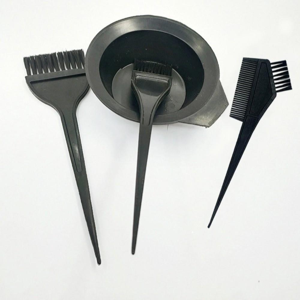 4Pcs/Set Hairdressing Hair Color Dye Bowl Stirring Brush Hair Dye Tools  for Hair Coloring