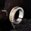 Yi Heng Men's Adjustable Thai Silver Enamel Ring - Original Design, Fashionable & Versatile