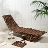 Beach Chair Cover with Pockets, Microfiber Lounge Chair Towel with Storage Bags, Quick Dry Chaise Lounge Cover for Pool Sunbed