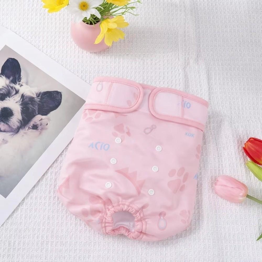 Washable Female Dog Diapers Breathable Dog Underwear Pet Sanitary Pants Dog in Heat