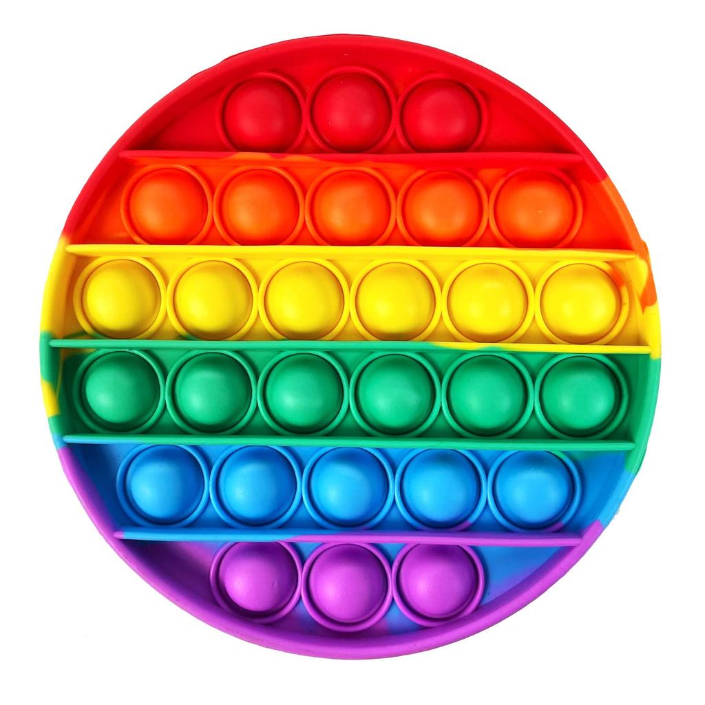 ROBOT PLAZA Push Pop Bubble Toy Educational Toy Children's (Round)