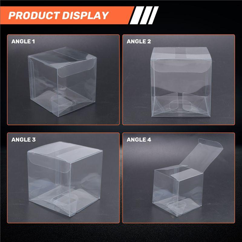 Aug. 50Pcs Clear Plastic Boxes For Gifts Pvc Packing Box Gift Packaging Transparent Candy Box Wedding Gift Boxes Party Favors