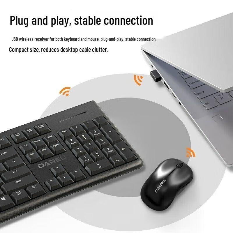 Dareu LK186T Wireless Keyboard and Mouse Set