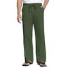 Men's Cotton And Linen Summer Casual Drawstring Pocket Trousers