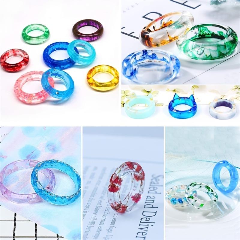DIY Silicone Ring Mold Kit 14 Sizes Round and Diamond Shapes Easy to Release Craft Custom Jewelry!