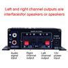12V 400W Mini HIFI Audio Power Amplifier Home Black Digital Aluminum Alloy AMP