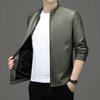 Herren Luxus Lammlederjacke - High-End Koreanischer Stil, Einfache Business Oberbekleidung in Schwarz